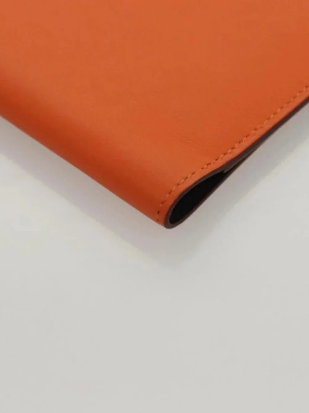 HERMES EA Zip PM Day Planner Cover Vaux Swift Orange Auth 117190M